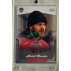 2023/24 Goal cards Chance Liga 2. série #BB-11 Michal Barinka Behind the Bench Rainbow perleť Expo 1of1