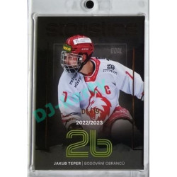 2023/24 Goal cards Chance Liga 1. série #ST-15 Jakub Teper Statistics Parallel 01/19