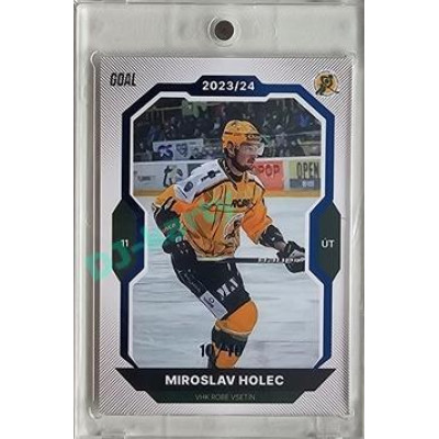 2023/24 Goal cards Chance Liga 2. série #231 Miroslav Holec Blue 10/10