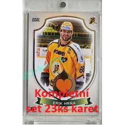 2023/24 Goal cards Chance Liga O kapku lepší hokej kompletní set 23ks řadových karet