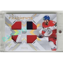2024 Sportzoo Hokejové ČESKO #JF-MK Martin Kaut Jersey Fragments Level 3 10/15