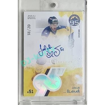 2024 Goal Cards 95. VÝROČÍ ZLÍNSKÉHO HOKEJE #ZL25 Jakub Šlahař Signature xx/20