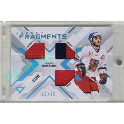 2024 Sportzoo Hokejové ČESKO #JF-OB Ondřej Beránek Jersey Fragments Level 2 06/35