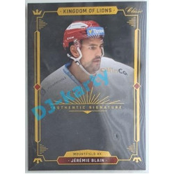 2021 OFS Kingdom of Lions Jérémie Blain #A03 Authentic Signature PROMO (bez podpisu)