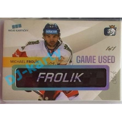 2020 MK reprezentace Michael Frolík #3 1/1 Game Used Memorabilia Nameplate