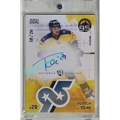 2024 Goal Cards 95. VÝROČÍ ZLÍNSKÉHO HOKEJE #ZL26 Vojtěch Tomi Signature xx/20
