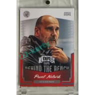 2023/24 Goal cards Chance Liga 2. série #BB-21 Pavel Kolařík Behind the Bench Rainbow perleť Expo 1of1