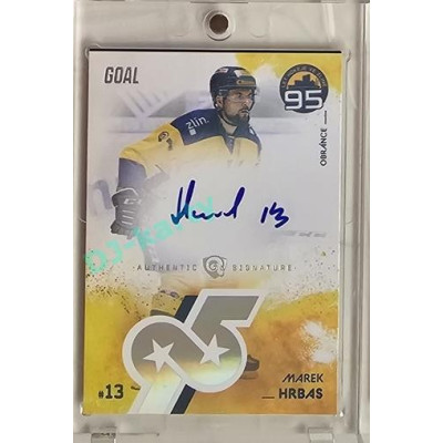 2024 Goal Cards 95. VÝROČÍ ZLÍNSKÉHO HOKEJE #ZL05 Marek Hrbas Expo Ostrava Signature x/5