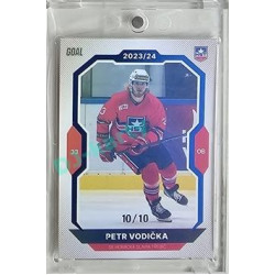 2023/24 Goal cards Chance Liga 2. série #235 Petr Vodička Blue 10/10