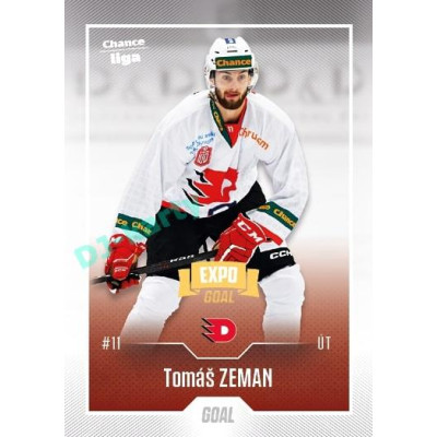 2022/23 Goal Cards Chance Liga 2. série #351 Tomáš Zeman Expo