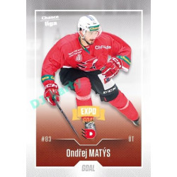 2022/23 Goal Cards Chance Liga 2. série #356 Ondřej Matýs Expo