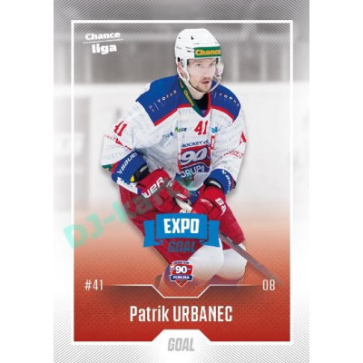 2022/23 Goal Cards Chance Liga 2. série #360 Patrik Urbanec Expo Blue x/4