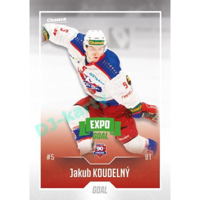 2022/23 Goal Cards Chance Liga 2. série #362 Jakub Koudelný Expo Green x/4