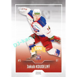 2022/23 Goal Cards Chance Liga 2. série #362 Jakub Koudelný Expo