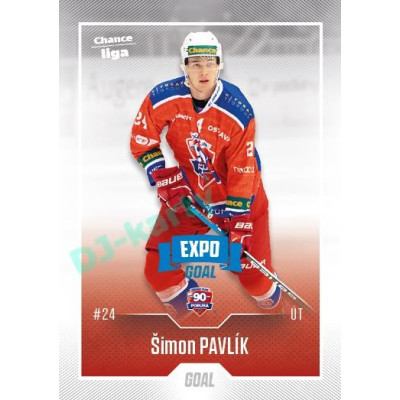 2022/23 Goal Cards Chance Liga 2. série #363 Šimon Pavlík Expo Blue x/4