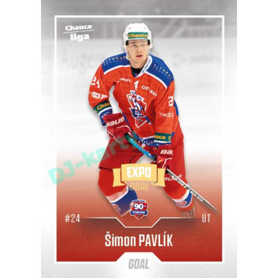 2022/23 Goal Cards Chance Liga 2. série #363 Šimon Pavlík Expo Ostrava GOLD 1of2