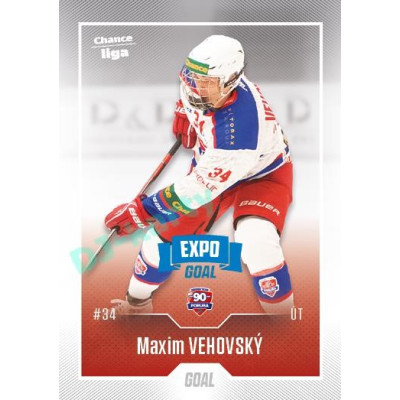 2022/23 Goal Cards Chance Liga 2. série #364 Maxim Vehovský Expo Blue x/4
