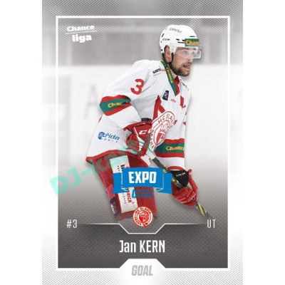 2022/23 Goal Cards Chance Liga 2. série #307 Jan Kern Expo Blue x/4