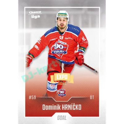2022/23 Goal Cards Chance Liga 2. série #366 Dominik Hrníčko Expo Ostrava GOLD 1of2