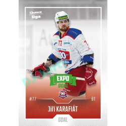 2022/23 Goal Cards Chance Liga 2. série #367 Jiří Karafiát Expo Green x/4