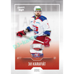 2022/23 Goal Cards Chance Liga 2. série #367 Jiří Karafiát Expo Ostrava SILVER 1of2