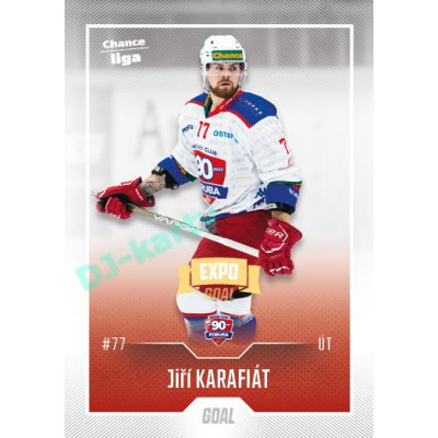 2022/23 Goal Cards Chance Liga 2. série #367 Jiří Karafiát Expo Ostrava GOLD 1of2