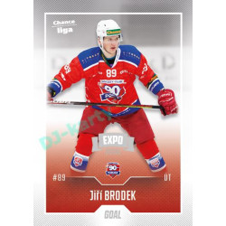 2022/23 Goal Cards Chance Liga 2. série #368 Jiří Brodek Expo Ostrava SILVER 1of2