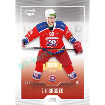 2022/23 Goal Cards Chance Liga 2. série #368 Jiří Brodek Expo Ostrava GOLD 1of2