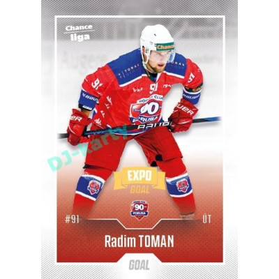 2022/23 Goal Cards Chance Liga 2. série #369 Radim Toman Expo