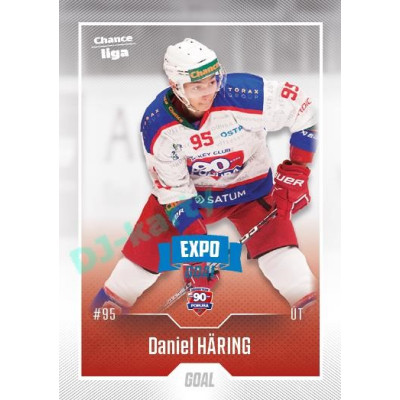 2022/23 Goal Cards Chance Liga 2. série #370 Daniel Häring Expo Blue x/4