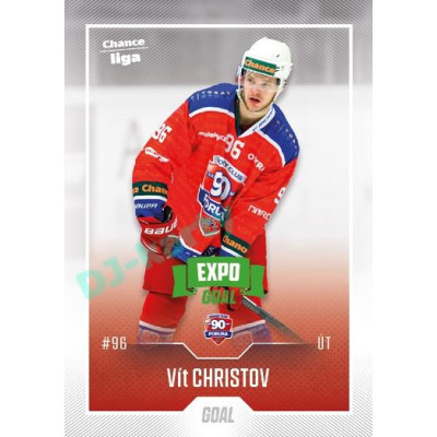 2022/23 Goal Cards Chance Liga 2. série #371 Vít Christov Expo Green x/4