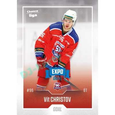2022/23 Goal Cards Chance Liga 2. série #371 Vít Christov Expo Blue x/4