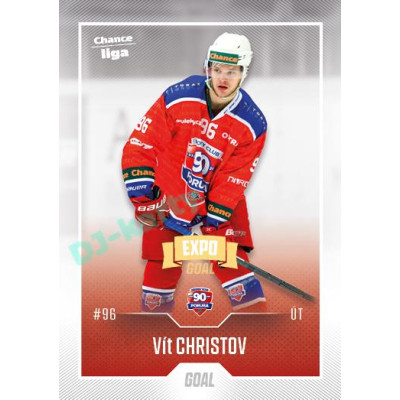 2022/23 Goal Cards Chance Liga 2. série #371 Vít Christov Expo Ostrava GOLD 1of2