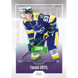 2022/23 Goal Cards Chance Liga 2. série #372 Tomáš Drtil Expo Green x/4