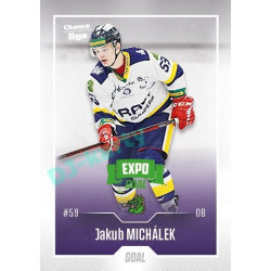 2022/23 Goal Cards Chance Liga 2. série #373 Jakub Michálek Expo Green x/4