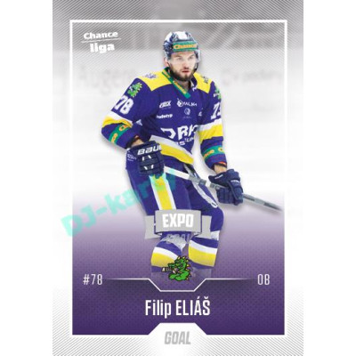 2022/23 Goal Cards Chance Liga 2. série #374 Filip Eliáš Expo Ostrava SILVER 1of2