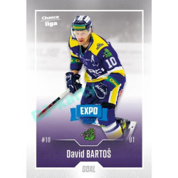 2022/23 Goal Cards Chance Liga 2. série #375 David Bartoš Expo Blue x/4