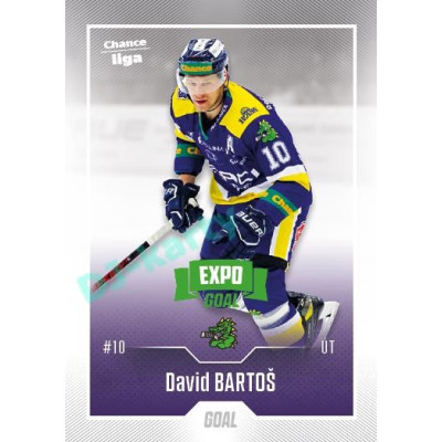 2022/23 Goal Cards Chance Liga 2. série #375 David Bartoš Expo Green x/4