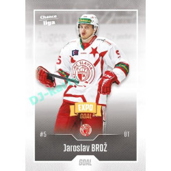 2022/23 Goal Cards Chance Liga 2. série #308 Jaroslav Brož Expo
