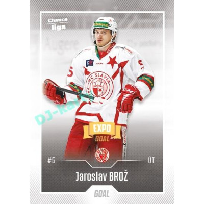 2022/23 Goal Cards Chance Liga 2. série #308 Jaroslav Brož Expo
