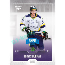 2022/23 Goal Cards Chance Liga 2. série #376 Tomáš Bernat Expo Blue x/4