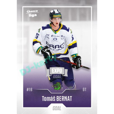 2022/23 Goal Cards Chance Liga 2. série #376 Tomáš Bernat Expo Ostrava SILVER 1of2