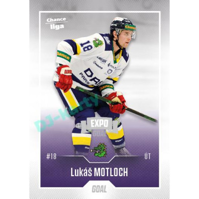 2022/23 Goal Cards Chance Liga 2. série #377 Lukáš Motloch Expo Ostrava SILVER 1of2