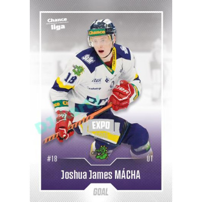 2022/23 Goal Cards Chance Liga 2. série #378 Joshua J. Mácha Expo Ostrava SILVER 1of2