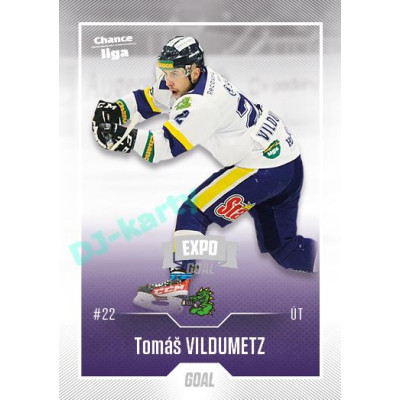 2022/23 Goal Cards Chance Liga 2. série #379 Tomáš Vildumetz Expo Ostrava SILVER 1of2