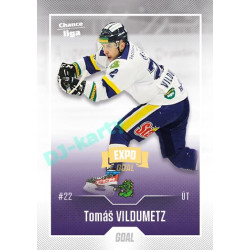 2022/23 Goal Cards Chance Liga 2. série #379 Tomáš Vildumetz Expo Ostrava GOLD 1of2