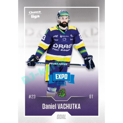 2022/23 Goal Cards Chance Liga 2. série #380 Daniel Vachutka Expo Blue x/4