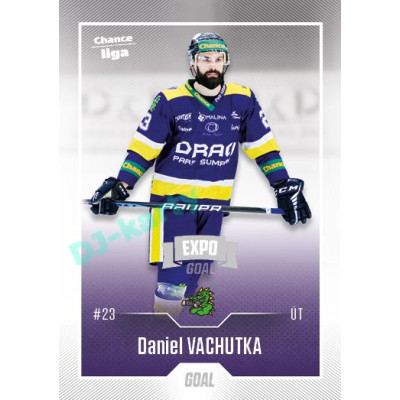 2022/23 Goal Cards Chance Liga 2. série #380 Daniel Vachutka Expo Ostrava SILVER 1of2