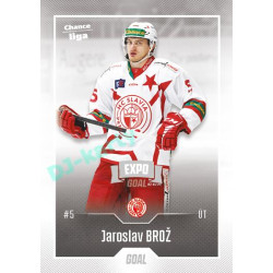 2022/23 Goal Cards Chance Liga 2. série #308 Jaroslav Brož Expo Ostrava SILVER 1of2