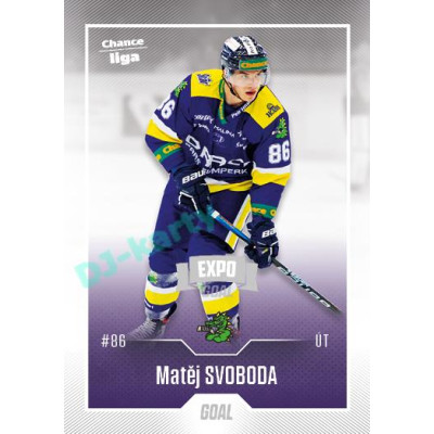 2022/23 Goal Cards Chance Liga 2. série #383 Matěj Svoboda Expo Ostrava SILVER 1of2